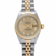 勞力士 Datejust 10P 鑽石 69173G U 系列（1997 年左右製造）香檳色/鑽石女士腕錶自動