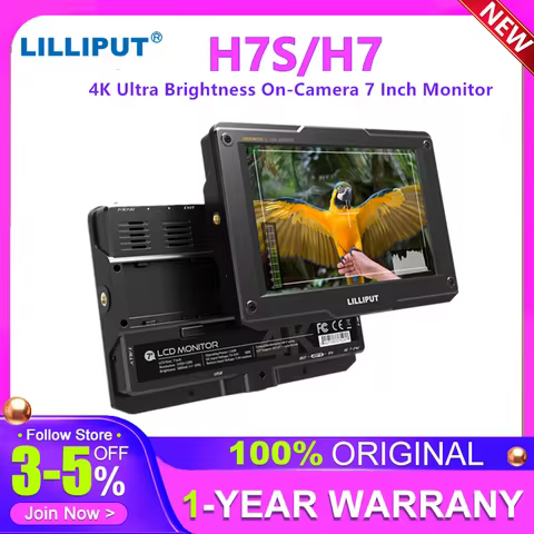 LILLIPUT H7S H7 4K Ultra Brightness On-Camera 7 Inch Monitor with Full HD Resolution 1800nit Sunligh