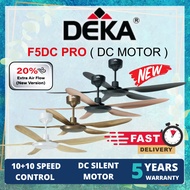 【FREE SHIPPING】 DEKA F5DC 56" Baby Fan 46" 5 Blade DC Motor 20Speed Remote Control Ceiling Fan LED