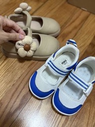 IFME 兒童涼鞋 16.0 碼 米色公主鞋 16cm 白色波鞋返學鞋