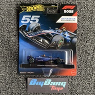 Hot Wheels Premium F1 2025 Atlassian Williams Racing #55 Carlos Sainz (In-Stock) New HRV11 Dash K
