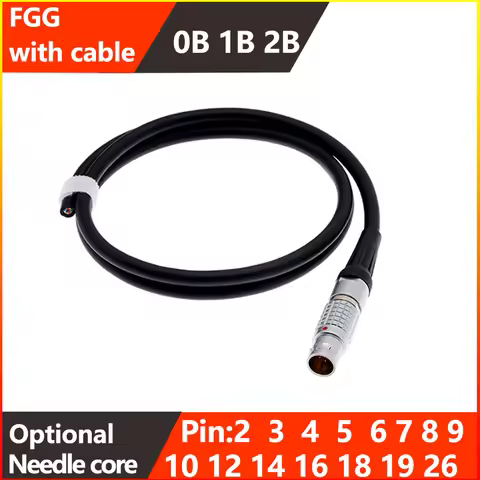 0B.1B.2B.FGG aviation plug with shielded and unshielded cables 2.3.4.5.6.7.8.9.10.12.14.18.19.26Pin.