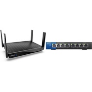 Linksys Hydra Pro Mesh WiFi 6E Router MR7500 Tri-Band WiFi Mesh Router Axe 6600 & SE3008: 8-Port Gig