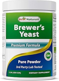 Best Naturals 100% Pure Brewers Yeast Powder - 16 oz - Supports For Increased Breast Milk Supply Dur