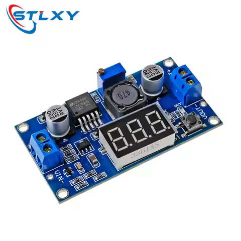 LM2596 LM2596S power module + LED Voltmeter DC-DC adjustable step-down power supply module with digi