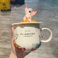 Starbucks Cup 2021 Mid-Autumn Festival Limited Autumn Piece Maple Leaf Rabbit Cup Lid Ceramic Cup Mug Water Cup