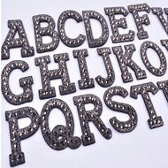 1pc A-Z Letter, Bright Color, Exquisite, Custom Name, Hand-Stitched Patch, Adhesive Backing, Badge, 