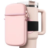 ZGFEIDE Water Bottle Pouch 7.48'' for Stanley Quencher Adventure 40oz & Stanley IceFlow 20oz 30oz, T