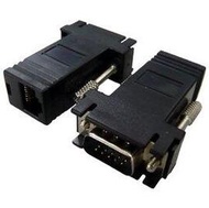 麒麟商城-VGA訊號延長器(VGA公頭1組2入)/透過網路線連接(20米)