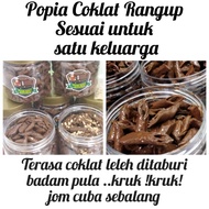 Popia Coklat Rangup - coklat leleh bahan primium dan badam tabur