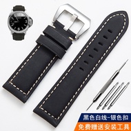 Suitable for Panerai watch strap mens leather handmade retro crazy horse leather watch strap Panerai