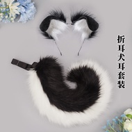 Dalmatian Floppy Dog Ear Headband Handmade Plush Beast Ears – Cosplay Accessory for Holiday & Costum