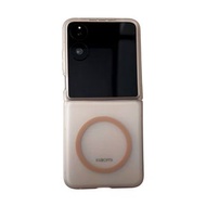 Razr405060ultra折疊手機殼防摔男女款保護套潮磁吸無線充電MIXFLIPMIXflip2-透金 小米MIX Flip