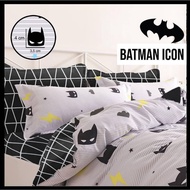 KATUN BATMAN ICON MOTIF COTTON BEDSHEET