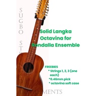 14 Strings Octavina Made from Solid Langka Wood Handcrafted in Cebu