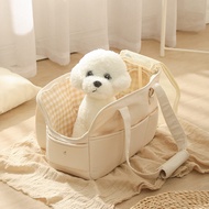 Korean Fashion Style Portable Cat Bag Hand-held Dog Bag Cross-body Pet Shoulder Breathable Puppy Bed