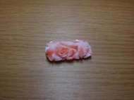 天然粉紅珊瑚雕件【玫瑰花--2】藝術品、收藏品