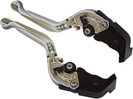 Carbony Color Levers, Brake Clutch, Left and Right Set, Silver (Extension Lever, Blue, Adjuster, Red