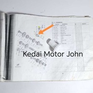 YAMAHA Y125Z GEAR DRIVE TACHOMETER ORIGINAL ( 17F-17831-00 )