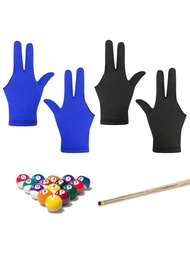 4 件組撞球手套：3 指斯諾克球桿手套,女用撞球訓練手套,三指左右手撞球桿手套
