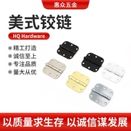 3.5 * 3.5 * 5/8R 1/4R American Round Corner Hinge Black Paint Copper Plated Galvanized Hinge Cabinet