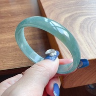 冰種藍水飄雪花棉翡翠手鐲 | 16圍 | 天然A貨翡翠 |  送禮