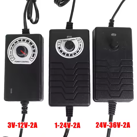 Adjustable Power Supply Converter DC 3V 5V 9V 12V 24V 36V 2A 220V EU To 3 9 12 24 36 V Volt Power Ad