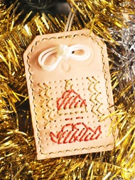 聖誕御守 皮革材料包 好好縫 護身符 情人節 刻名 平安符 情侶DIY