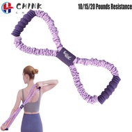 CHINK 8-Line Puller, Elastic Band 10/15/20 Pounds Resistance Yoga Tensioner, Portable Silicone Rope 