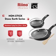 Riino x CS-Kochsysteme Nonstick Aluminium Frying Pan (20+28cm)
