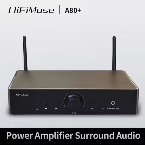 A80 60W*2 ESS9023 WiFi and Bluetooth HiFi Stereo Class D Digital Multi-Room Amplifier with Tidal Air