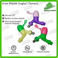 JUMBO GARDEN PLASTIC FAUCET 1/ 2 CRANKS Multipurpose Plastic Garden Faucet Paip Air Kepala Paip