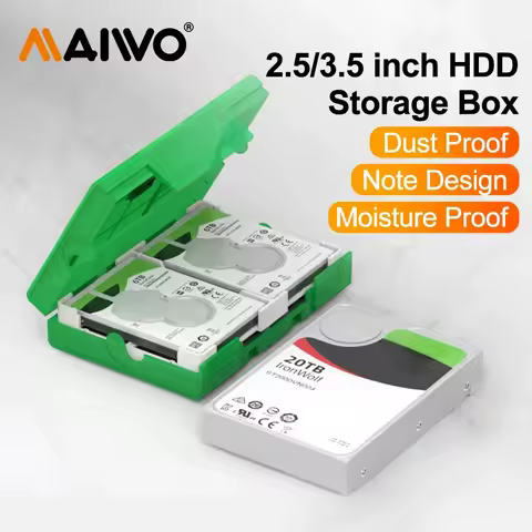 MAIWO 3.5" Portable Hard Disk Protection Case Hard Drive External Storage Case with Waterproof and S