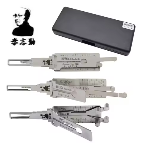 Original Lishi 2-in-1 HU66 HU100 HON66 HU100R HU92 HY22 TOY2 TOY48 HU101 HU162T-8 lishi Pick Tool Do