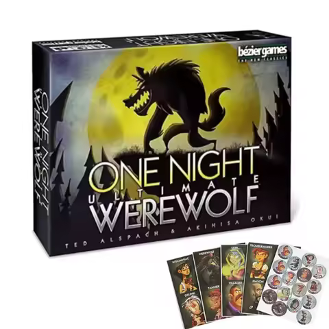One Night Ultimate Werewolf Card Board Game Puzzle Card Game With Card Board Games Unleash Imaginati