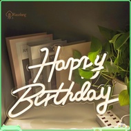 Birthday Party Neon Sign Happy Birthday Led Light Happy Birthday Neon Sign Usb Powered Led Light Dim