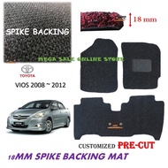 Toyota Vios 2008 ~ 2012 NCP 93 18mm+/- PreCut Magic Velcro Carpet / FloorMat
