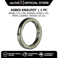 1 PC Asbestos Exhaust Honda Astrea Grand & C70 C700 & Prima & Star & Legenda & Supra X 125 PGMFI Fit