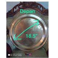 Dulang tembaga antik/talam tembaga antik/dulang hidang lauk