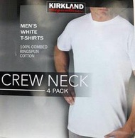 Kirkland Signature KS 棉 男 白 短袖T恤 圓領內衣 單件 XL