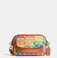 Coach Willow Camera Bag in Rainbow Signature Canvas