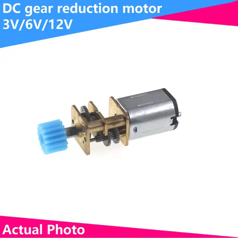 DC 3V/6V/12V N20 miniature metal gear motor with sprocket, DC motor 15/30/50/60/100/300/500/1000rpm 