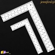 JENNIFERDZJI Metal Ruler, Stainless Steel High-Accuracy L Square Ruler, Drawing Tools Measuring Tool