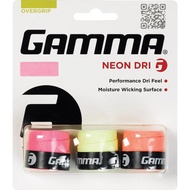 Gamma Neon Dri Overgrip Tennis Squash Badminton (3 Overgrips Per Pack)