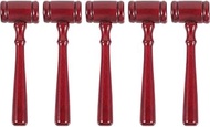 SAFIGLE Gavel 5pcs Hammer Auction Gavels Rose Myers Justice Hammergavel Accessory Play Amy Law Offic
