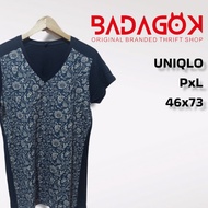 Kaos Uniqlo Batik Thrift Original