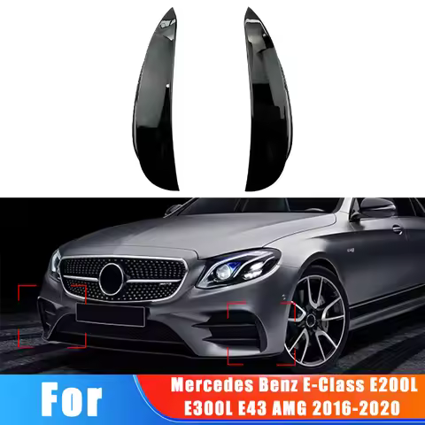For Mercedes Benz E-Class E200L E300L E43 AMG 2016-2020 Front Bumper Surrounds The Air Outlet Wind K