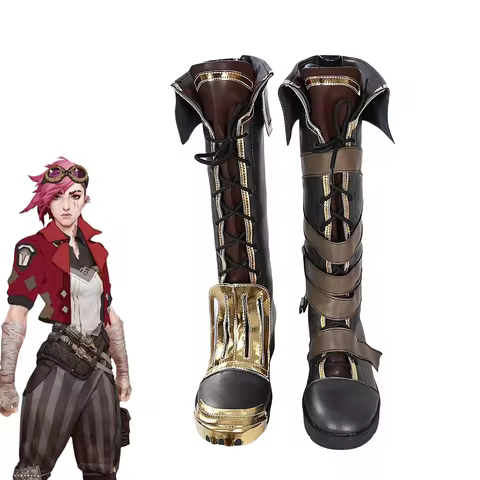 Game Arcane VI Cosplay Shoes Halloween Carnival Boots Cosplay Props