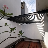 GLASS CANOPY Kanopi Kaca Besi WF Holo Alderon Tempered Laminated (4)