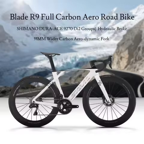 SAVA R23 CRN 9.0 Carbon Fiber Road Bike, 700C Adult DI2 Bike, with Shimano Dura-Ace DI2 9270 Compone